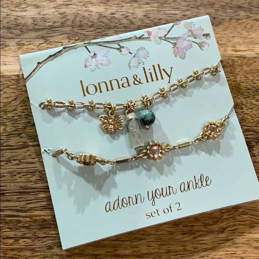Lonna & Lilly Anklet (Set of 2)